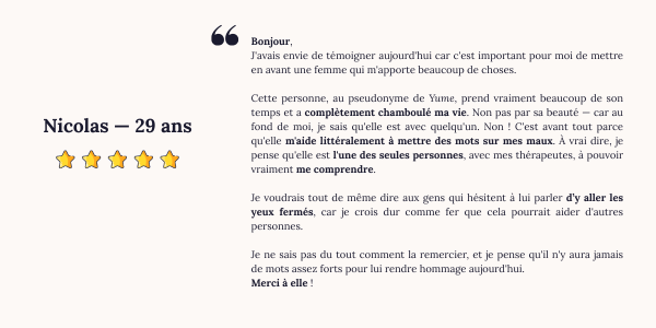 Nicolas — 29 ans